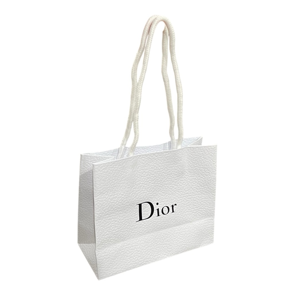 DIOR White Paper Bag 7”x3”x6”